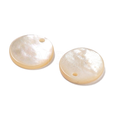 Natural White/Black Shell Carved Pendants SSHEL-D084-01B-1
