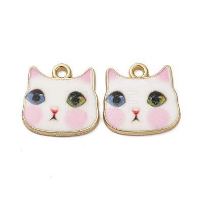 Alloy Enamel Pendants ENAM-V002-04G-06-1