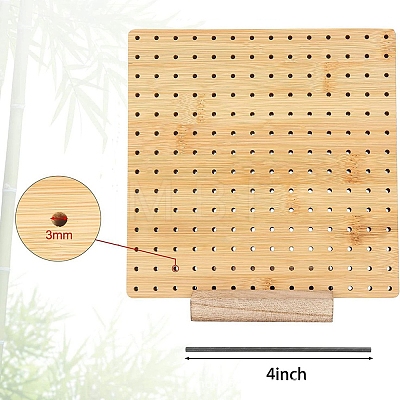 Square Bamboo Crochet Blocking Board for Handmade DIY Knitting & Crochet PW-WG04E2A-01-1