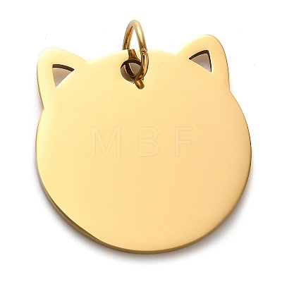 201 Stainless Steel Stamping Blank Tag Pendants STAS-H438-03G-1-1