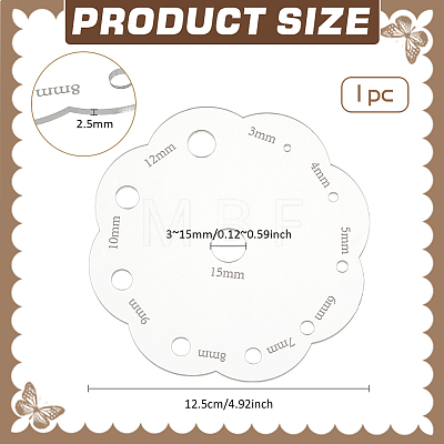 1Pc Acrylic Measuring Tools DIY-BC0014-13-1