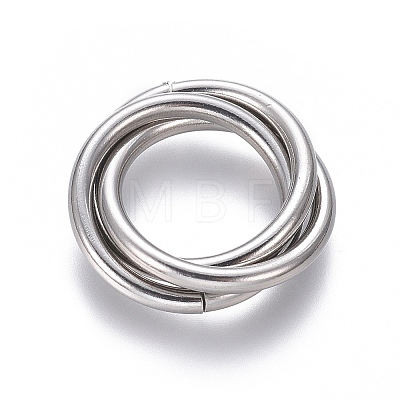 Tarnish Resistant 304 Stainless Steel Linking Rings LS-STAS-L239-01A-P-1