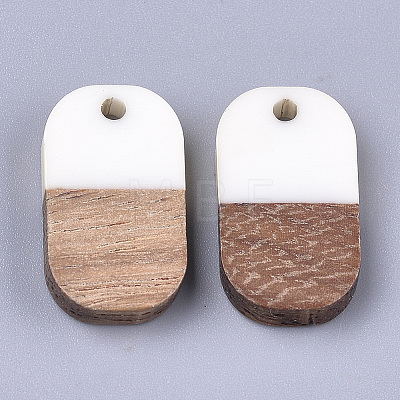 Resin & Walnut Wood Pendants RESI-S358-41B-1