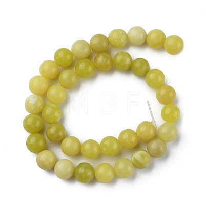 Natural Lemon Jade Beads Strands G-G0003-C02-A-1