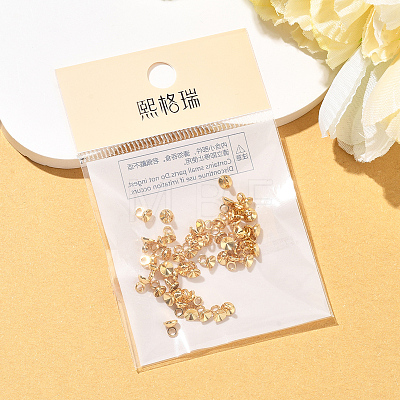SHEGRACE Brass Bead Cap Bails XGRQ1U928-376G-1