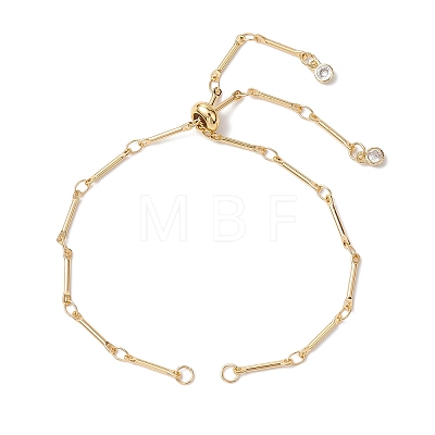 Brass Slider Bracelet Makings AJEW-JB01255-01-1