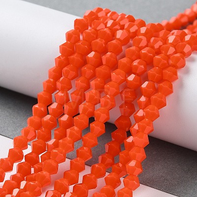 Opaque Solid Color Imitation Jade Glass Beads Strands LS-EGLA-A039-P4mm-D03-1