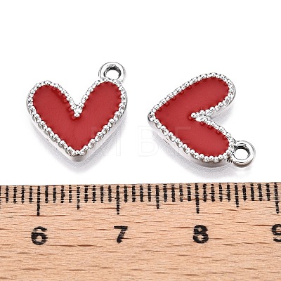 Rack Plating Alloy Enamel Charms ENAM-N056-343P-C-1