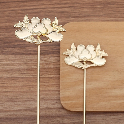 Flower Alloy Hair Stick Finding PW-WG0A83D-04-1