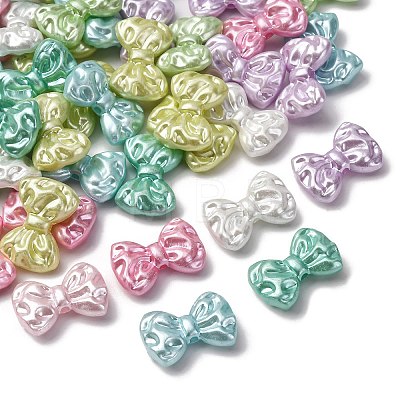 Pearlized Opaque Acrylic Beads OACR-S072-03B-1