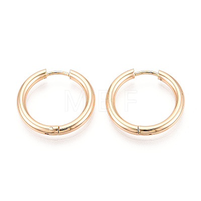 304 Stainless Steel Hoop Earrings EJEW-T048-24C-G-1