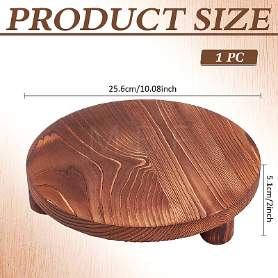 Round Wood Display Riser Stands AJEW-WH0410-253-1