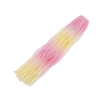 Gradient Color Baking Painted Glass Bead Strands DGLA-A039-T2mm-A01-1