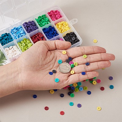 Eco-Friendly Handmade Polymer Clay Beads DIY-X0293-74A-1