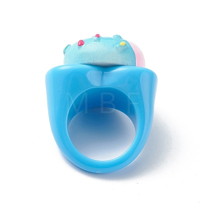 Cute 3D Resin Finger Ring RJEW-JR00538-01-1