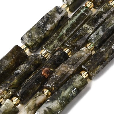 Natural Fuchsite Beads Strands G-D353-A18-1