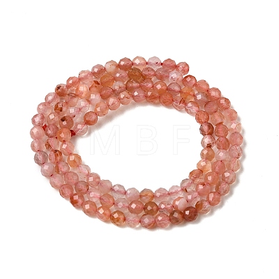 Natural Red Agate Beads Strands G-L653-B01-3mm-1
