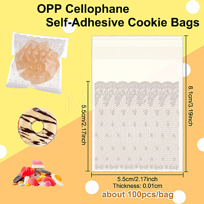 OPP Cellophane Self-Adhesive Cookie Bags OPP-WH0008-04A-1