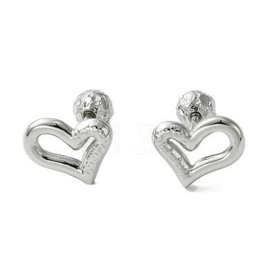 Non-Tarnish Ion Plating(IP) 304 Stainless Steel Ear Studs EJEW-Q801-13P-1