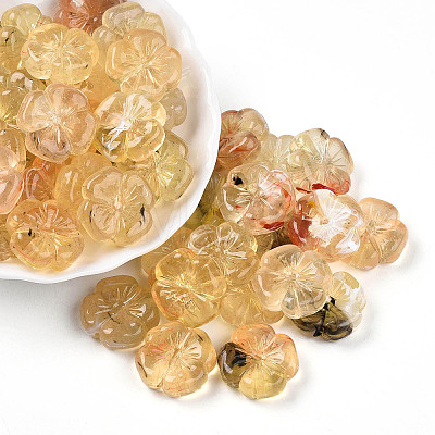 Transparent Acrylic Beads TACR-T028-40F-1