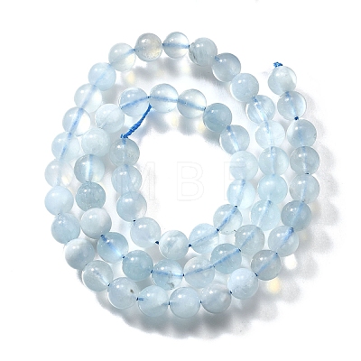 Natural Aquamarine Beads Strands G-N0319-D-01-1