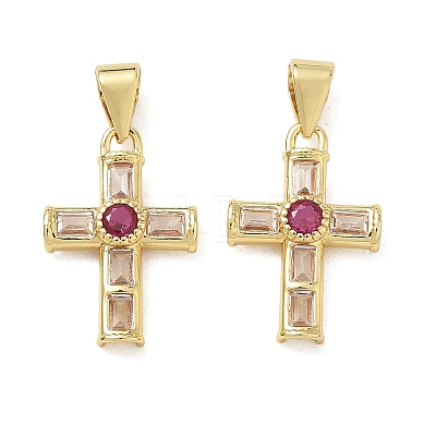 Brass Pave Cubic Zirconia Pendants CU-CBAD360-05G-03-1