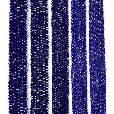 Electroplate Glass Beads Strands EGLA-A044-T4mm-A06-1