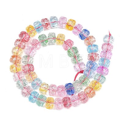 Transparent Crackle Glass Beads EGLA-F167-01-1