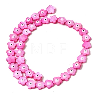 Dyed Natural Freshwater Shell Beads Strands SHEL-A006-03A-1