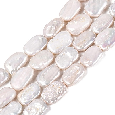 Natural Baroque Pearl Keshi Pearl Beads Strands PEAR-S020-D15-1