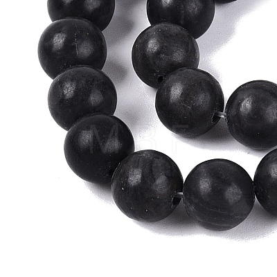 Natural Black Gold Gemstone Beads Strands G-Q601-13A-09-1