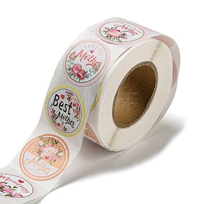 Mother's Day 8 Styles Stickers Roll DIY-H166-01-1