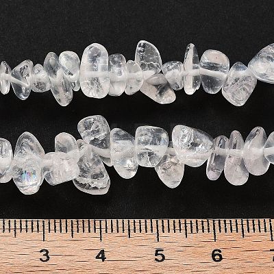 Transparent Crackle Glass Beads Strands GLAA-U004-01J-1