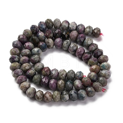 Natural Ruby in Zoisite Beads Strands G-K380-A60-05-1