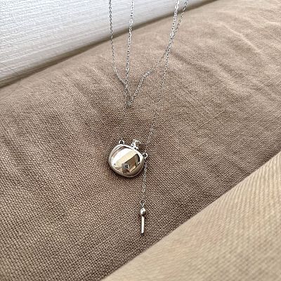 Alloy Pendant Cable Chain Necklaces for Women WG8C0D7-01-1