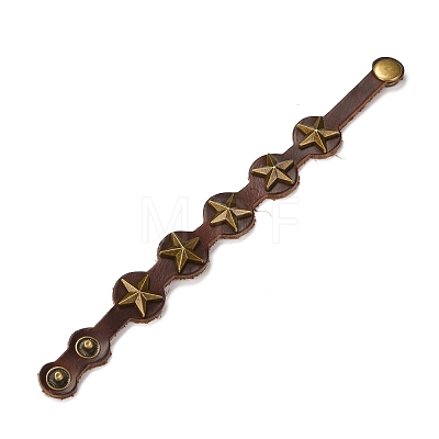 PU Leather Cord Bracelets BJEW-I294-02A-1
