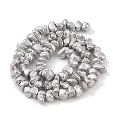 Electroplated Shell Pearl Beads Strands BSHE-C006-03A-1