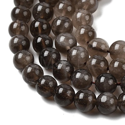 Natural Smoky Quartz Beads Strands G-B167-A09-8mm-1