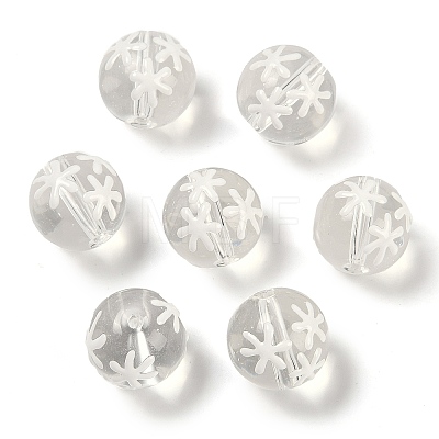 Transparent Glass with Enamel Beads LAMP-G161-03-1