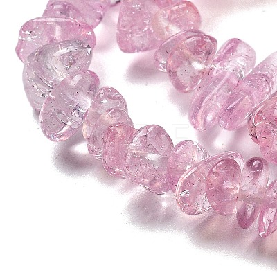 Transparent Crackle Glass Beads Strands GLAA-U004-01M-1