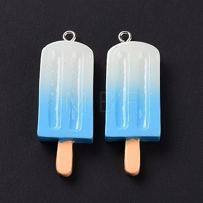 Gradient Color Resin Imitation Food Pendants RESI-H144-11-1