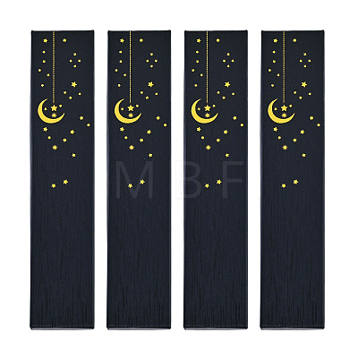 Gold Stamping Moon Printed Cardboard Paper Jewelry Necklace Packaging Boxes CON-TAC0071-004A-1