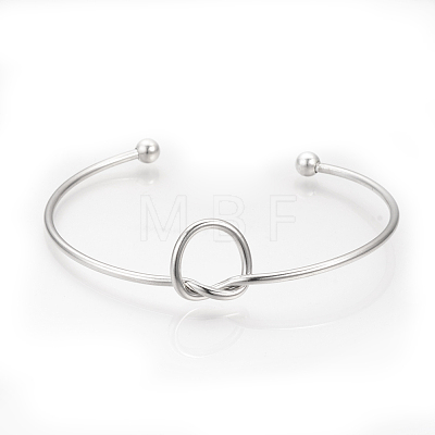 201 Stainless Steel Cuff Bangles Making STAS-S073-16-1