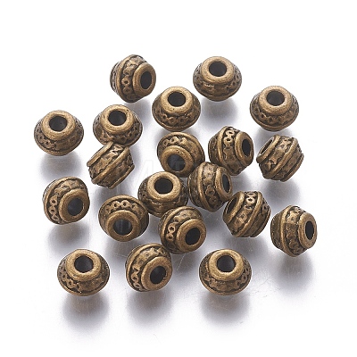 Tibetan Antique Bronze Metal Spacer Beads X-MLF0586Y-1