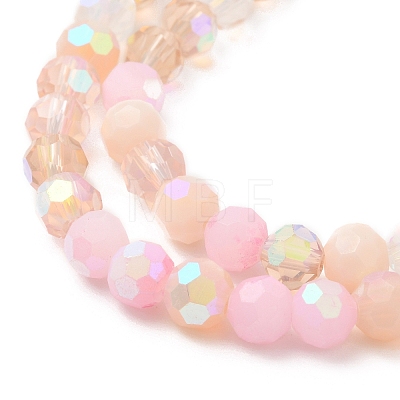 Electroplate Glass Beads Strands EGLA-P048-A06-1