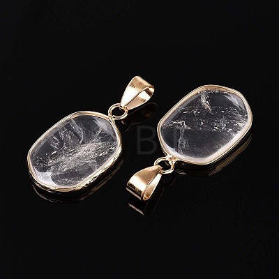 Natural Quartz Crystal Pendants G-N349-04I-G-1