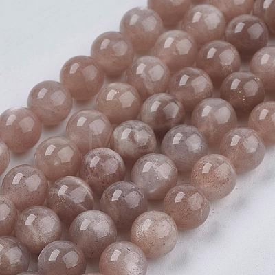 Natural Sunstone Beads Strands G-J157-8mm-07-1