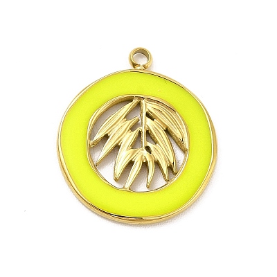 304 Stainless Steel Enamel Pendants STAS-K246-01A-1