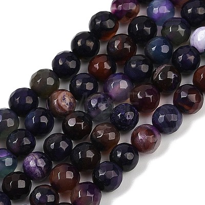 Natural Agate Beads Strands G-C082-A01-23-1