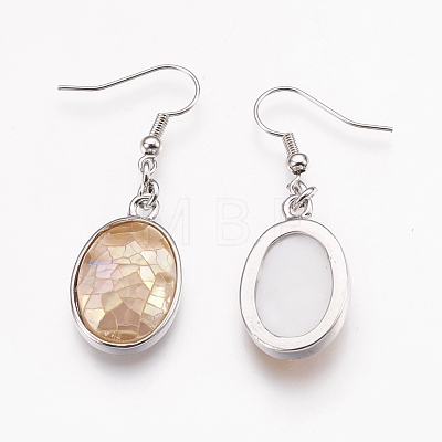 Shell Dangle Earrings EJEW-F162-B03-1